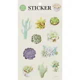 Наклейки бумажные Цветы, 19*10, (6 листов)