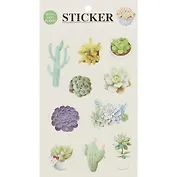 Наклейки бумажные Цветы, 19*10, (6 листов)