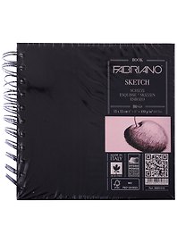 Блокнот для зарисовок 15*15см 80л "Sketchbook" спираль, 110г/м2, Fabriano 