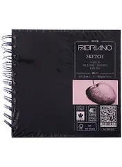 Блокнот для зарисовок 15*15см 80л "Sketchbook" спираль, 110г/м2, Fabriano 