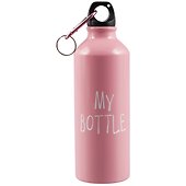 Бутылка с карабином My Bottle (розовая) (металл) (500мл) - 0
