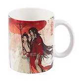 Кружка Благословение небожителей Се Лянь и Хуа Чэн под зонтом (керамика) (330мл) (К2024-106)