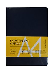 Тетрадь в клетку Альт, Conceptual Office, А4, 60 листов, синяя