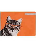 Обложка для студенческого Кот в очках