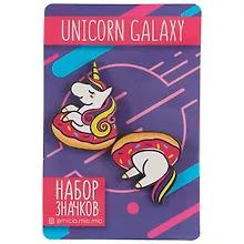 Значок на подложке Unicorn galaxy (8 х 12 см) (2691140) (упаковка)