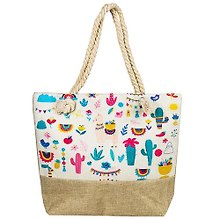 Сумка пляжная Ламы и кактусы СП-6507