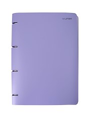 Тетрадь А4 80л кл. "Serenity" на кольцах, смен.блок, пласт.обл.