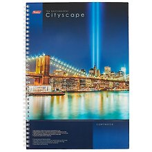 Тетрадь общая «CityScape», 100 листов в клетку, А5 - Hatber