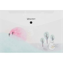 Папка -конверт «Weather» А4 на кнопке, в ассортименте