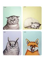 Тетрадь в клетку Marker Arte, "Хитрозвери", А4, 40 листов, в ассортименте