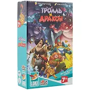Настольная игра GaGa Games "Тролль и Дракон" 12*5*19,5 картон, пластик бирюзовый GG176