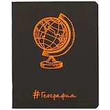 Тетрадь предметная в клетку Paper Art, "Неоновые акценты. География", 48 листов