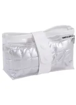 Косметичка с ремешком Simple Life (серебро) (ПВХ) (21х11х5)