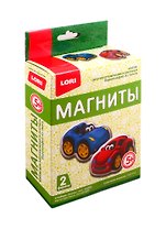 Набор для творчества LORI Магниты из гипса Спортивные машинки Пз/Г-011