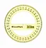 Транспортир 12 см 360°, пластик, в ассортименте, GoodMark - 2