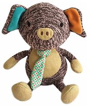 Игрушка, мягкая, Gulliver/Гулливер, Поросенок Эдди 17см