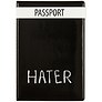 Обложка для паспорта Hater (ПВХ бокс) (ОП2020-245)