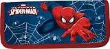 Пенал школьный 1отд. "Spider-man" 20*9*3см, ламин., печать по фольге, конгрев, крепление для канц.принадл., синий, Disney