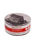 Зажимы для бумаг GoodMark, 32 мм, 24 штуки, черные - 0