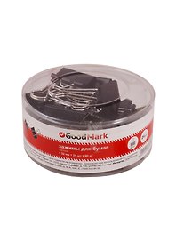 Зажимы для бумаг GoodMark, 32 мм, 24 штуки, черные