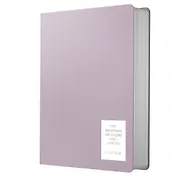 Записная книжка А6+ 136л кл. "NUANCES. Эустома" 7БЦ, иск.кожа, нашивка, скругл.углы, ляссе