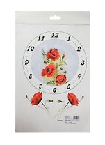 Рисовая карта для декупажа Циферблат с маками (АМ400088) (21х29см) (упаковка)