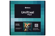 UniPixel Pack Алмазная мозаика Мемные котики (6 сюжетов) (44 цвета страз) (20x20 см.)
