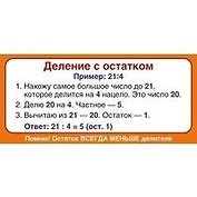 Карточка. Запомни! Деление с остатком
