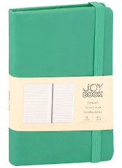 Записная книжка А6 96л лин. "Joy Book. Альпийский луг" иск.кожа, тонир.блок, скруг.углы, ляссе, резинка, карман на задн.форзаце