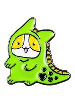 Значок Pin Joy Корги-динозаврик (металл)