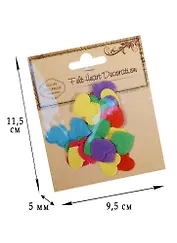 Фетровые сердечки микс, 2*1,8см, 30 шт (D26001246)
