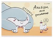 Альбом для рисования «Главные герои» Listoff А4, 30 листов, скрепка, в ассортименте - 0