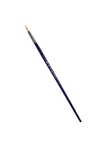 Кисть художественная Манеж, синтетика упругая, круглая, длинная ручка №4, Гамма