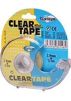 Лента клейкая 19мм*33м прозр.,в диспенсере, CENTRUM