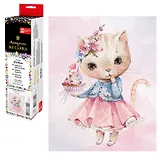 Набор для творчества. Алмазная мозаика Phoenix plus "Очаровательная кошечка", 20 х 25 см