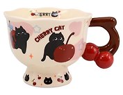 Кружка Cherry Cat Котик с бантиком (керамика) (360мл) (12-6641-202604-06)