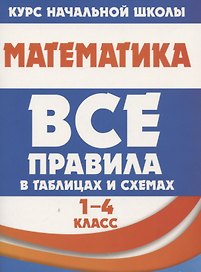 Математика. Все правила в таблицах и схемах. 1-4 класс