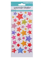 Наклейки PVC с обводкой Звезды