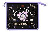Папка для тетрадей А5 "Mi-Mi Bunny" 2отд, молния, пластик