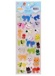 Наклейки зефирные PSX-020,-030 коты