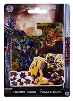 Ластики 06шт "Transformers" пазлы, 17*15*1, блистер