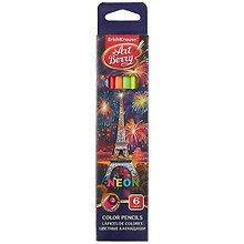 Карандаши цветные Erich Krause, Neon, 6 цветов