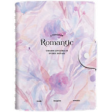 Ежедневник дат. 2027г. А5 160л 140*200 "Romantic" сиреневый, иск.кожа, полускр.спираль, клапан на кнопке, тисн.фольгой