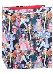 Пакет А4 32*26*12 "Аниме. Девочки и мальчики " дет., бум.мат.ламинат