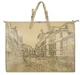 Папка для чертежей и рисунков А2 (65*47см) Феникс+ Город пластиковая, на молнии