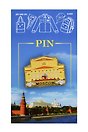 Значок-пин эмаль Большой театр (Москва) (55-170)