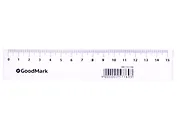 Линейка пластиковая GoodMark, 15 см