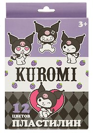 Пластилин «Kuromi», 12 цветов, 240 г, Centrum