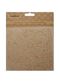 Трафарет Завитки (SCB53100015) (15,2х15,2см) (толщина 0,15мм) (упаковка)