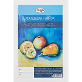 Холст для акварели на картоне "Московская палитра", 20*30см, 100% хлопок, мелкое зерно, Гамма